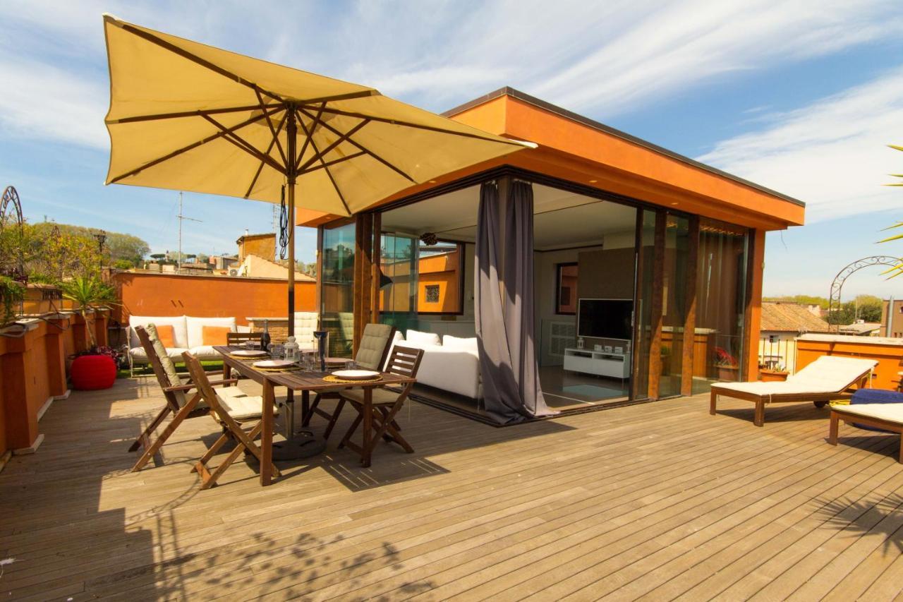 Pelliccia 11 Trastevere Penthouse โรม ภายนอก รูปภาพ